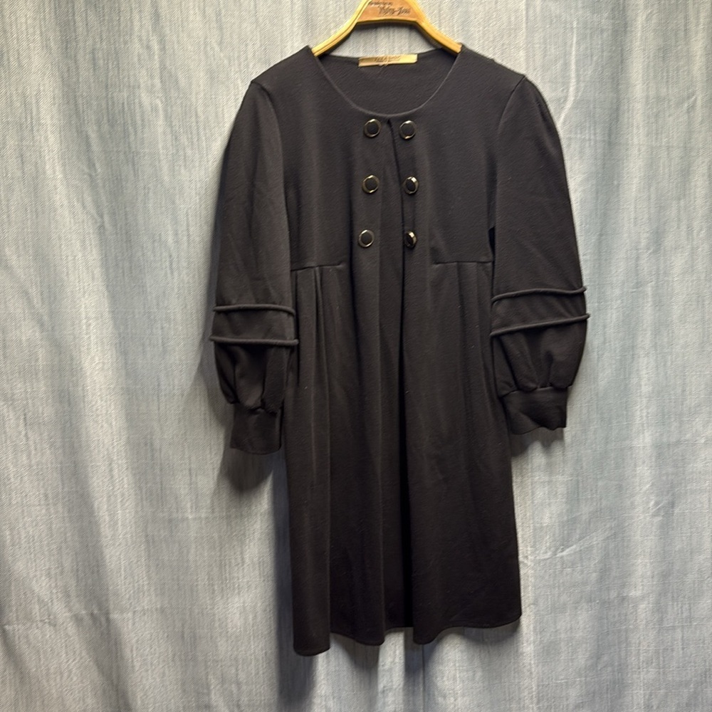 Zara Black Boxy 3/4 Sleeve dress size medium